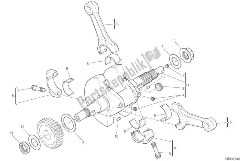 Wszystkie części do Korbowody Ducati Scrambler Icon Brasil 803 2020